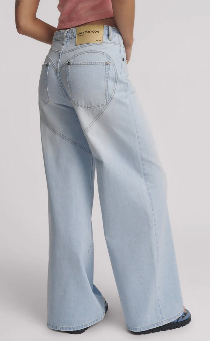 Love Machines Blue Heart Jeans