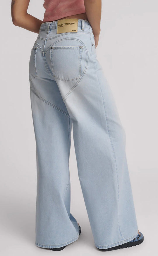 Love Machines Blue Heart Jeans