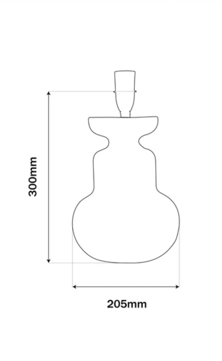 Java Wooden Urn Lamp | Natural Loom Tapered Drum Shade