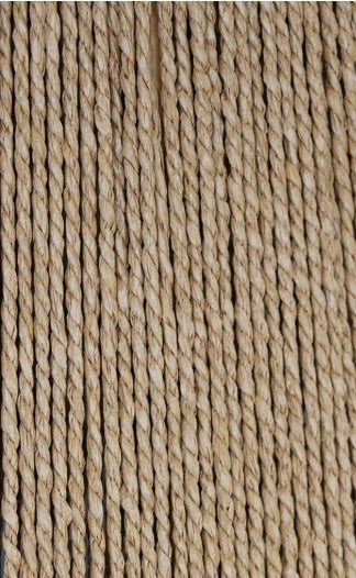 Java Wooden Urn Lamp | Natural Loom Tapered Drum Shade