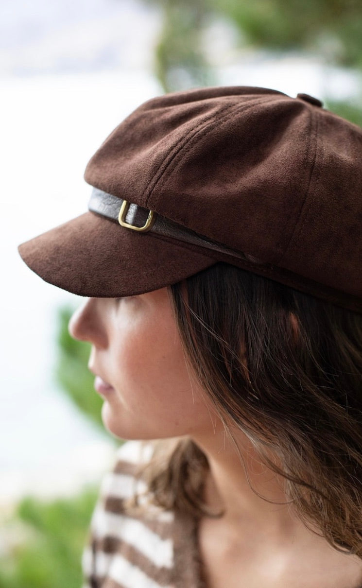 Newsboy Cap | Marlow Suede