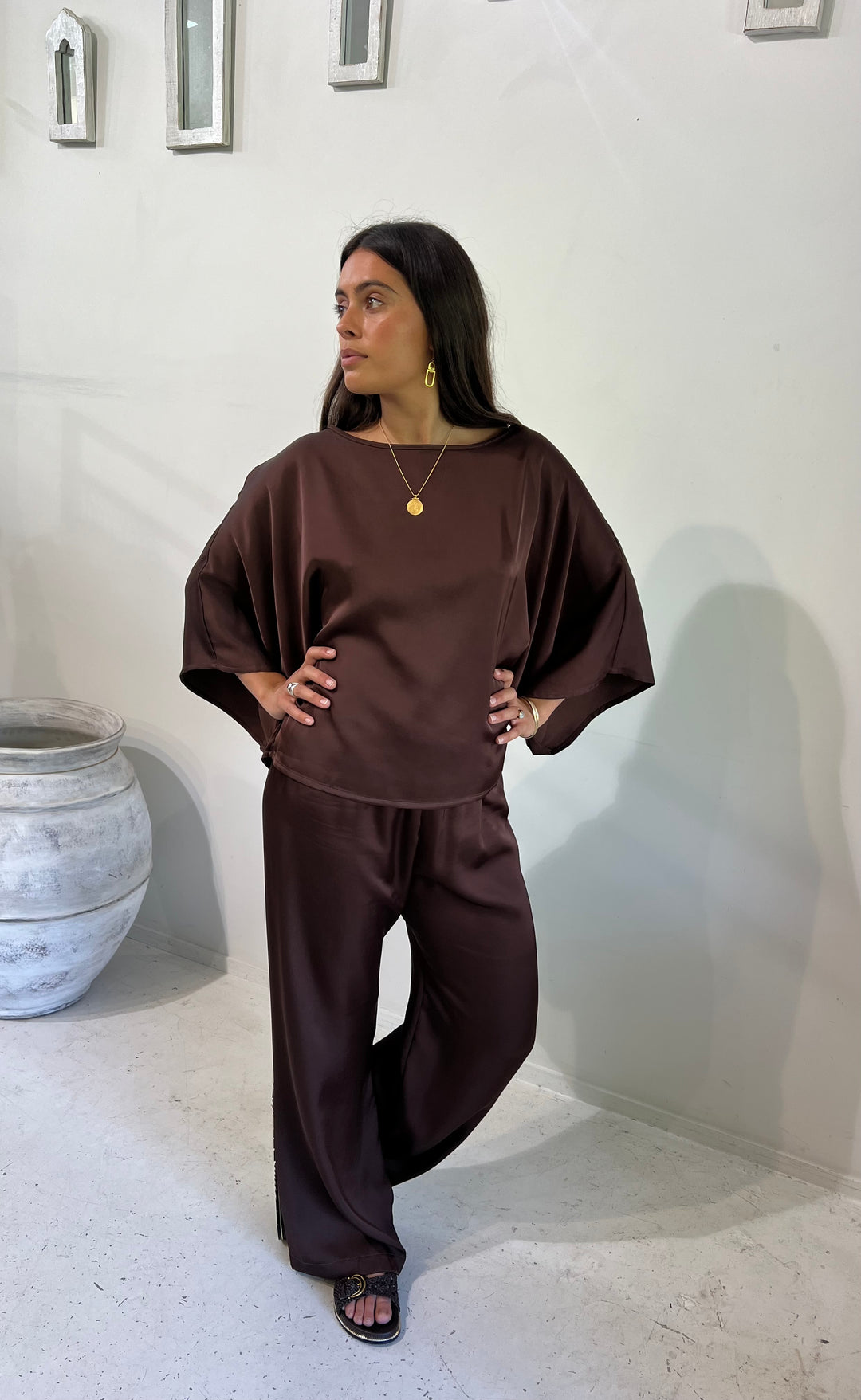 Senna Top Coco Satin