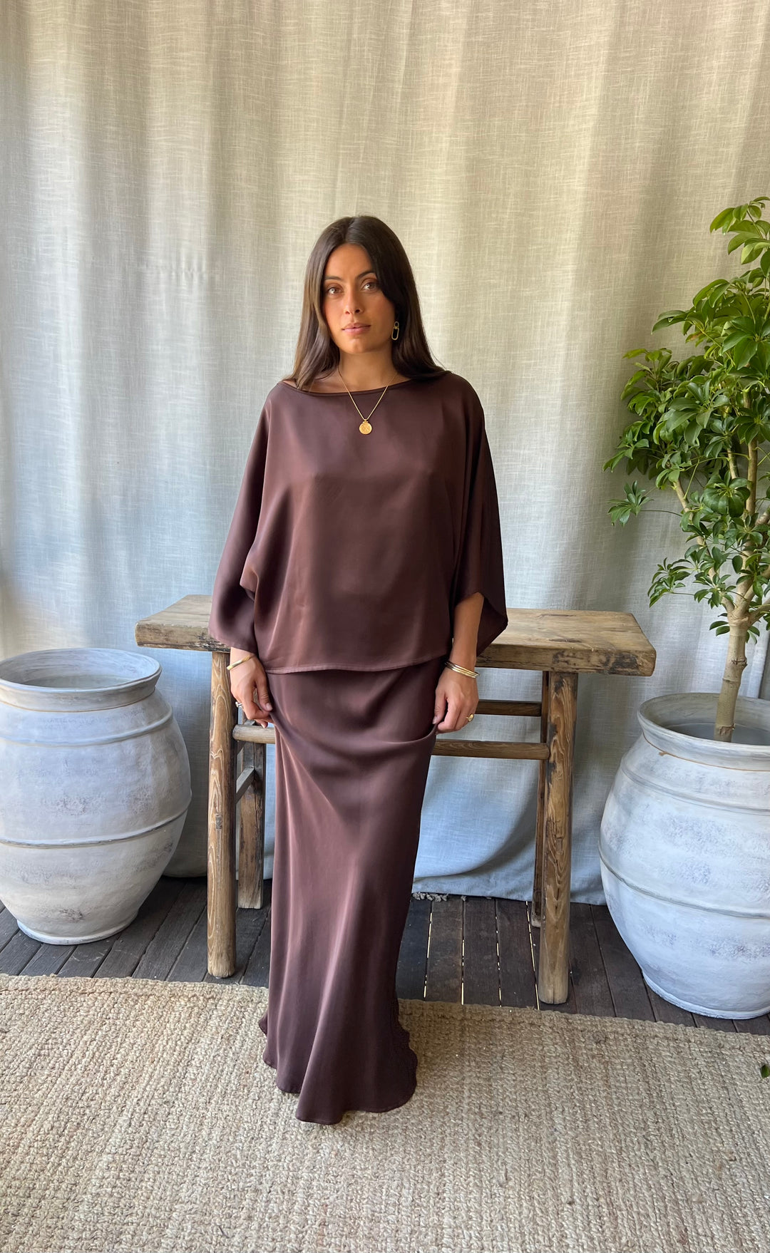 Senna Top Coco Satin