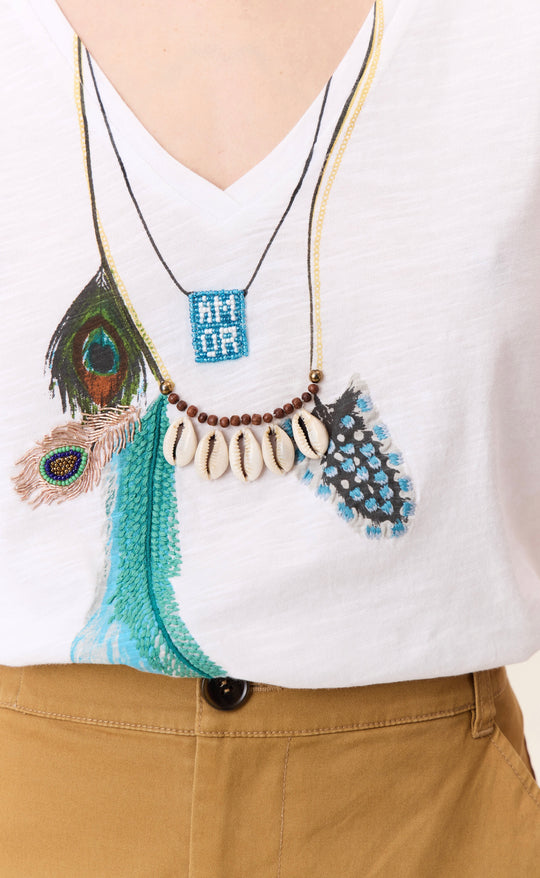 Tonton Feather T-shirt White