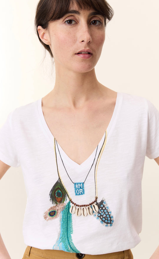 Tonton Feather T-shirt White