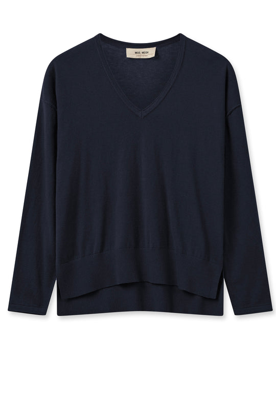 Tani V-Neck Knit Navy
