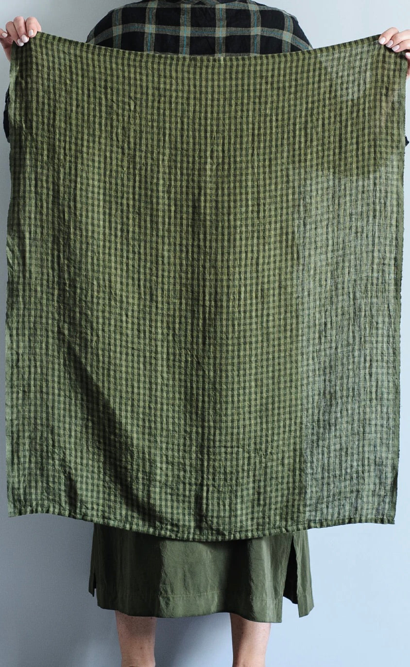 Sage Check Tea Towel
