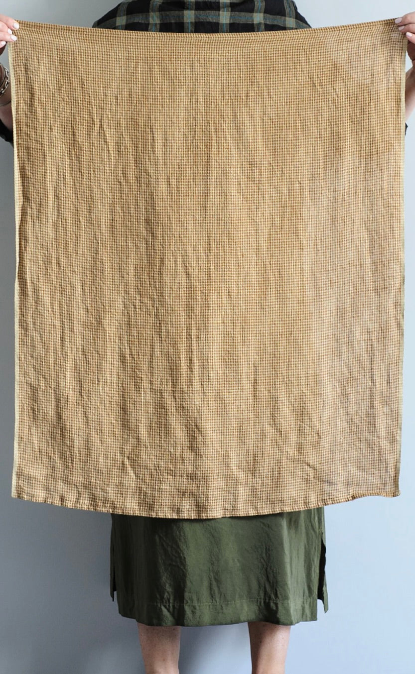 Sepia Houndstooth Tea Towel