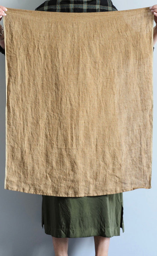 Sepia Houndstooth Tea Towel