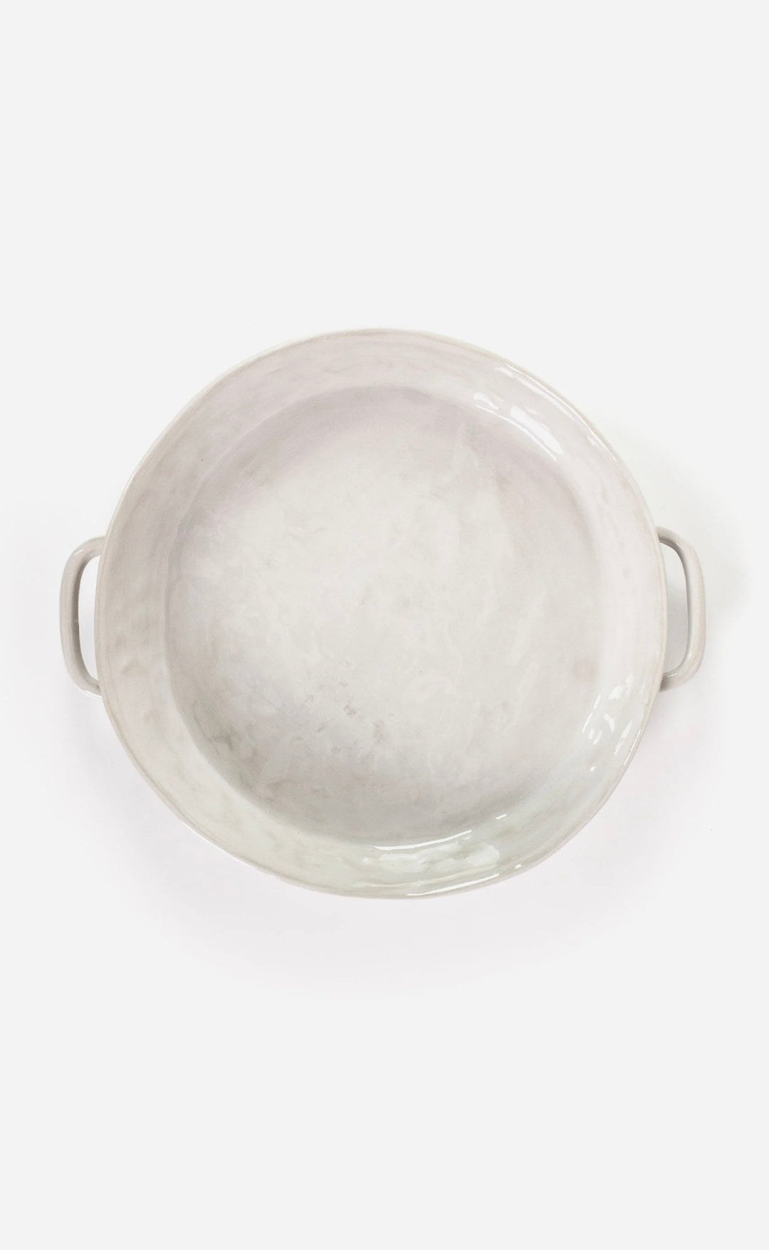 Round Serving Dish Cream