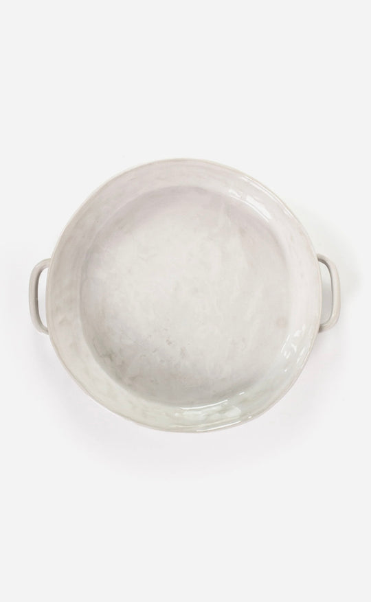 Round Serving Dish Cream