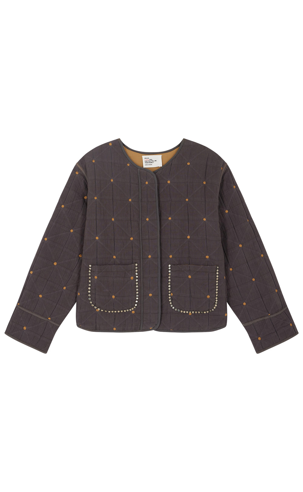 Vahala Quilt Jacket Charcoal
