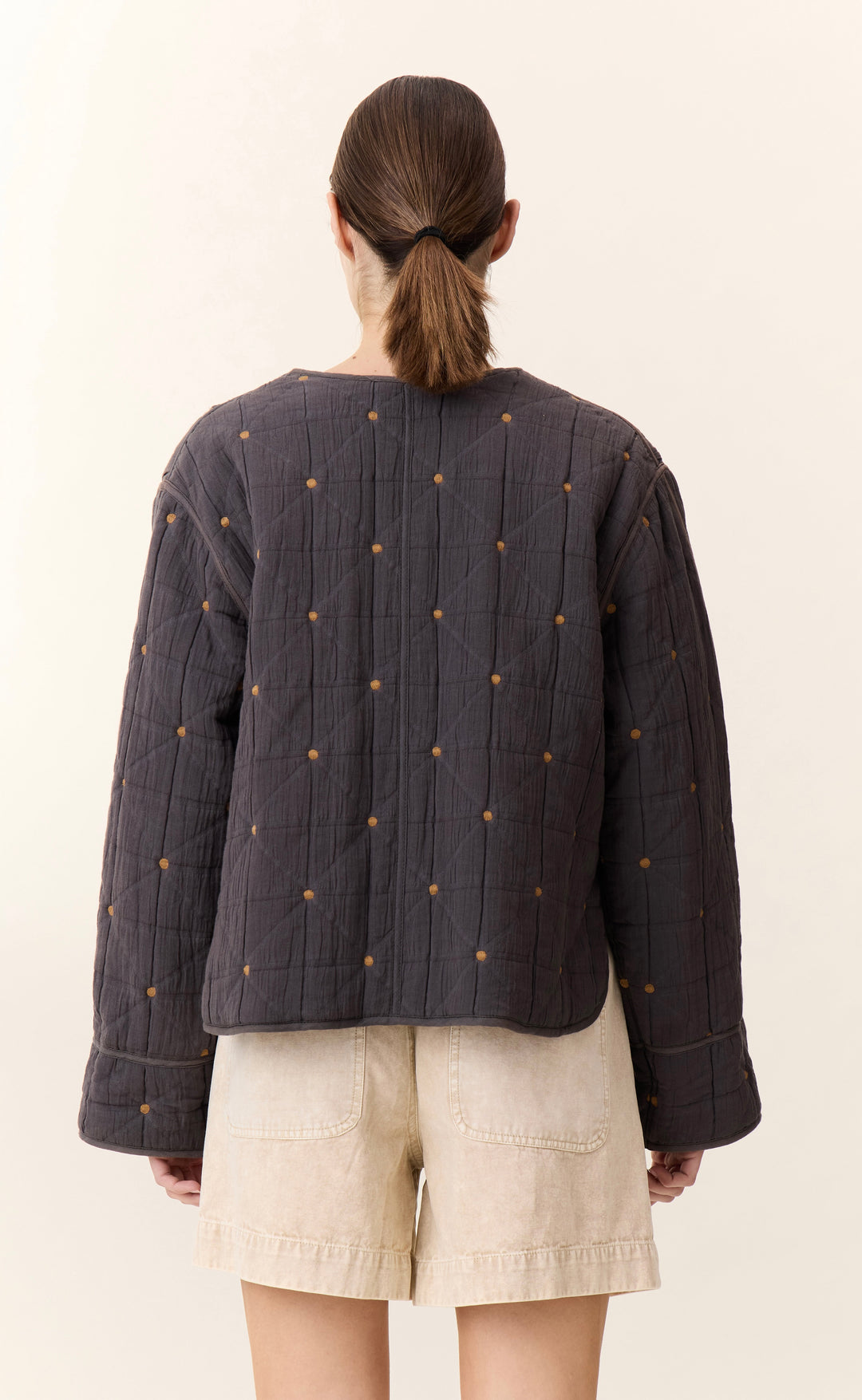 Vahala Quilt Jacket Charcoal