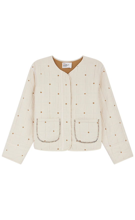 Vahala Quilt Jacket Ecru