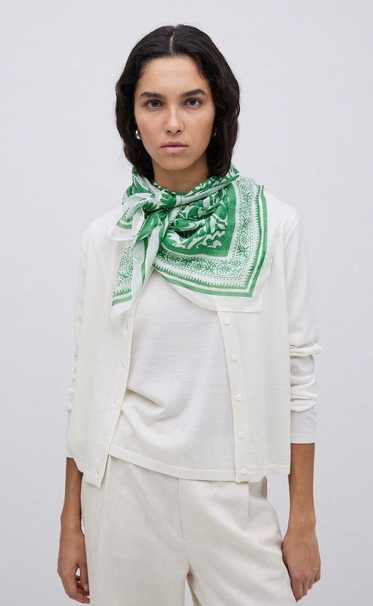 Green Silk Handkerchief