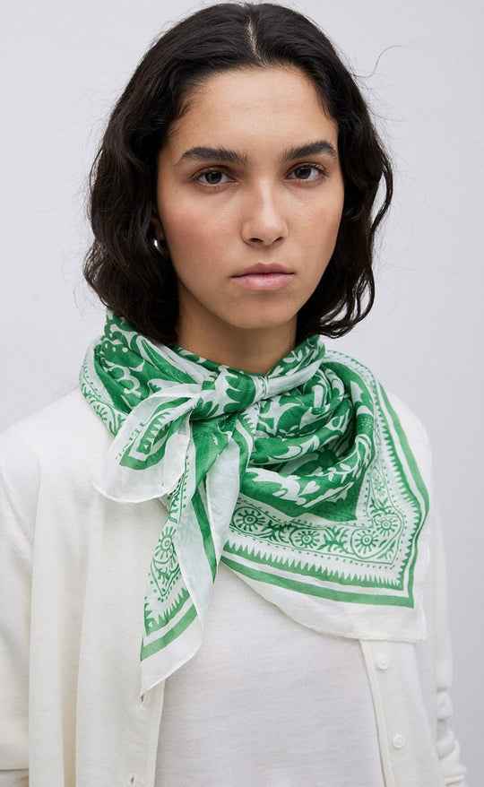 Green Silk Handkerchief