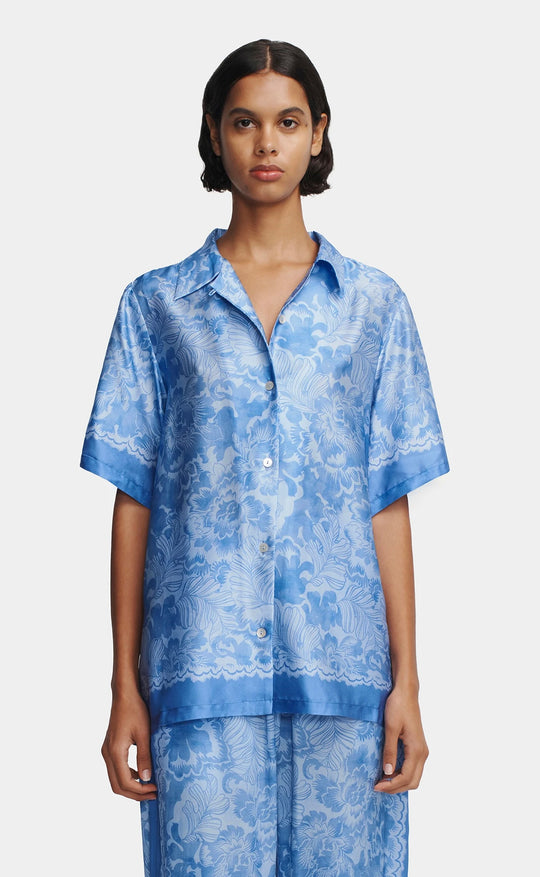 Zinnia Shirt Blue Crush