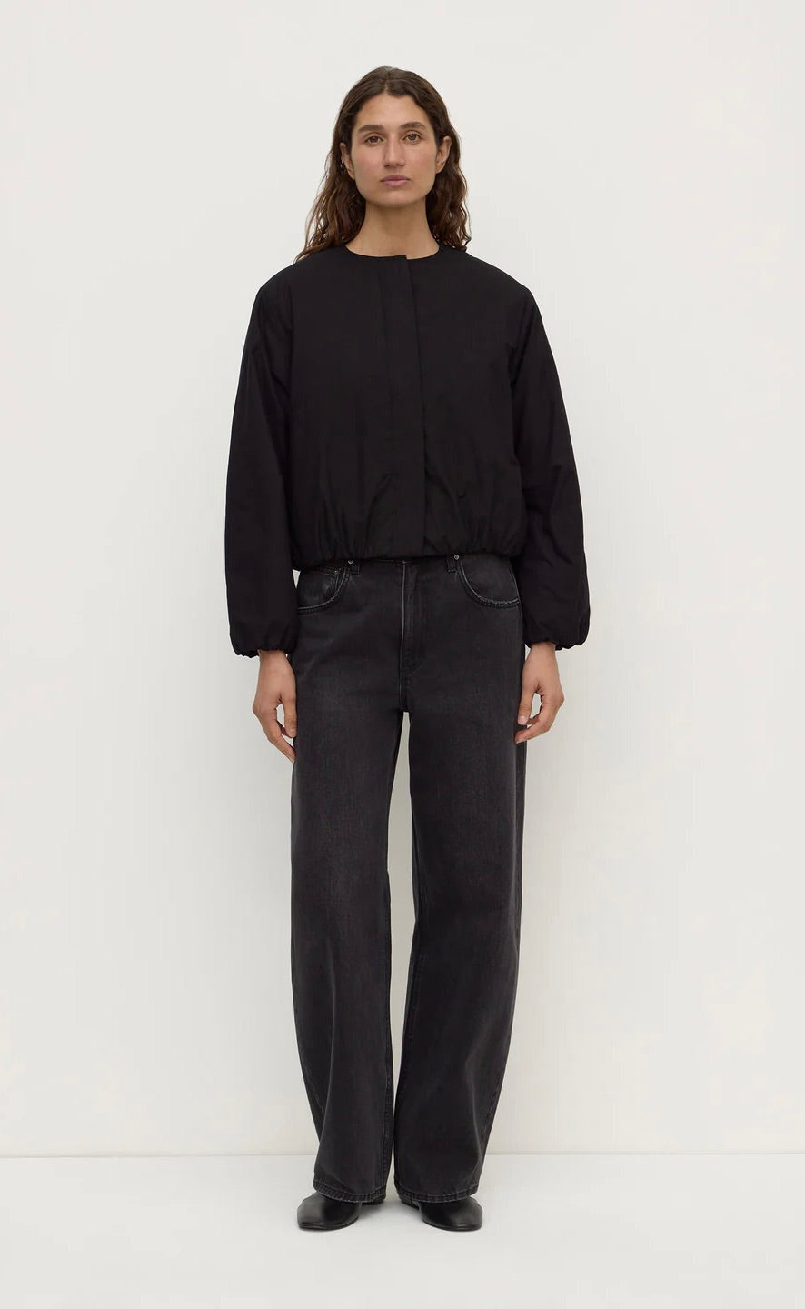 Zoie Padded Bomber Jacket Black