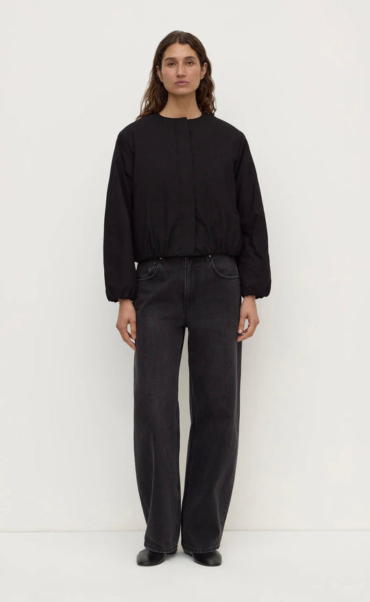 Zoie Padded Bomber Jacket Black
