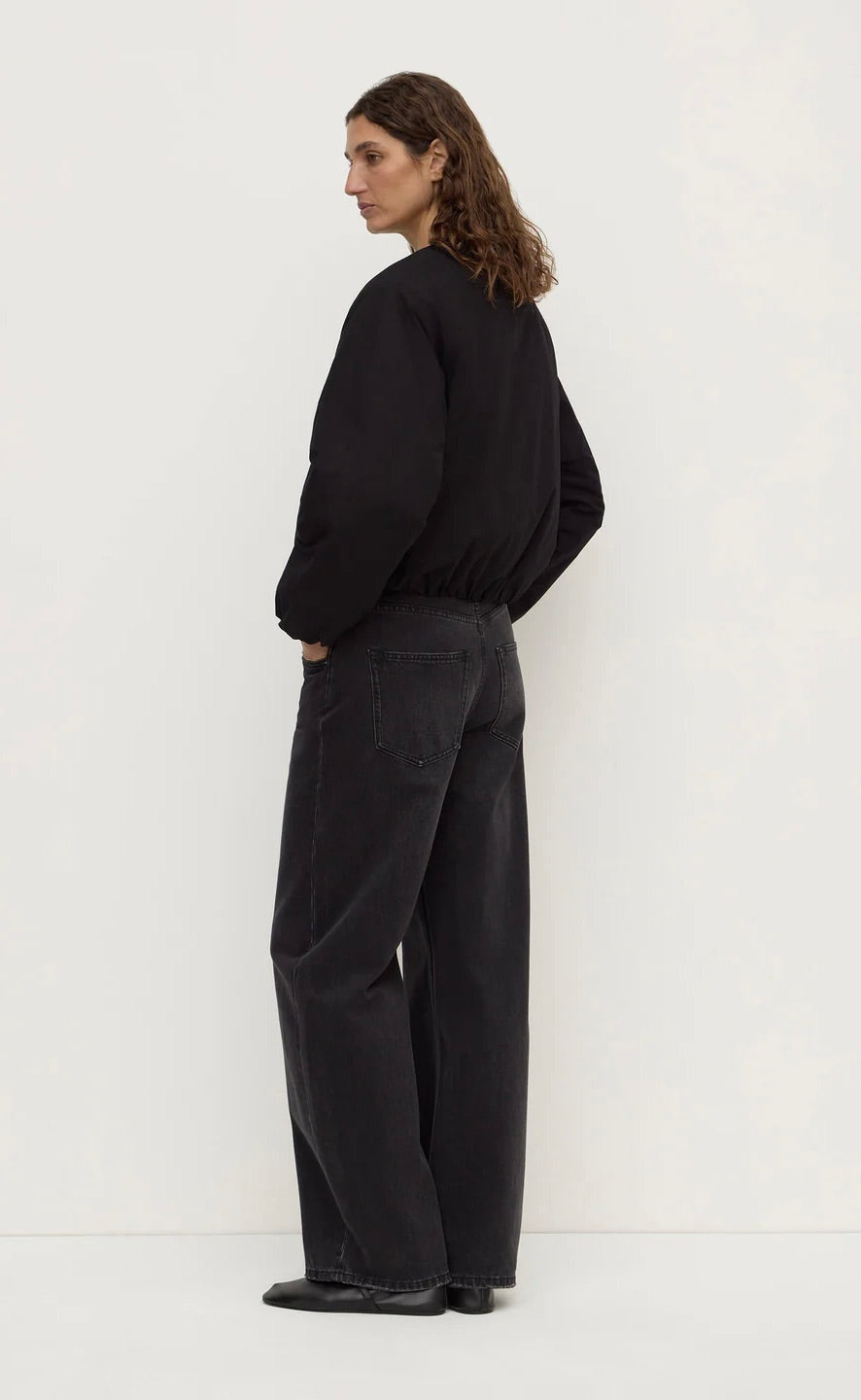 Zoie Padded Bomber Jacket Black