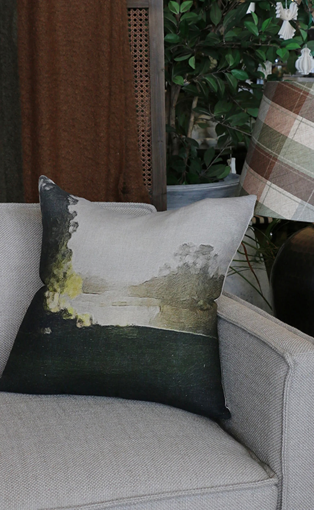 Huka Riverside Linen Cushion Cover