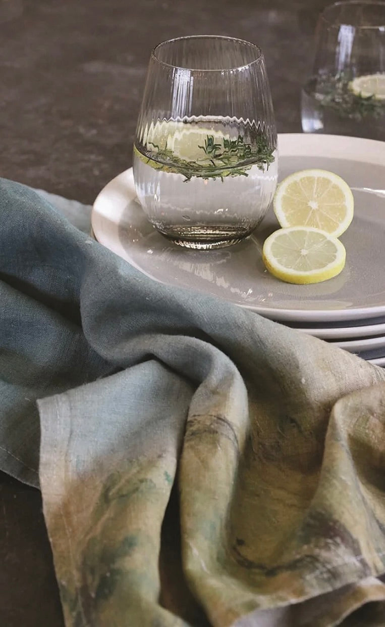Linen Tea Towel Island Summer