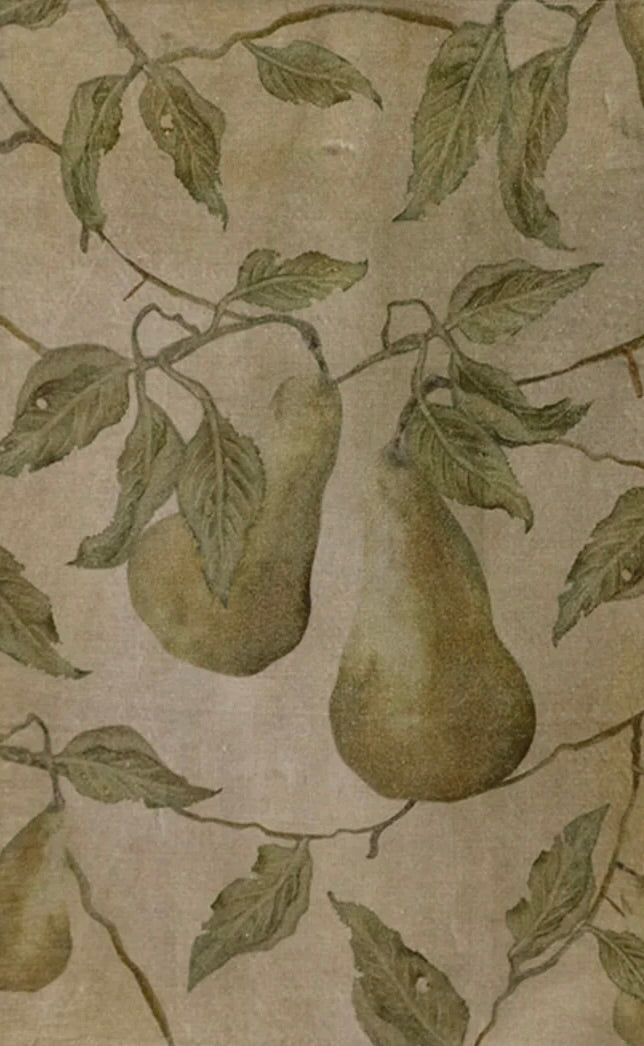 Linen Tea Towel Branche de Poire