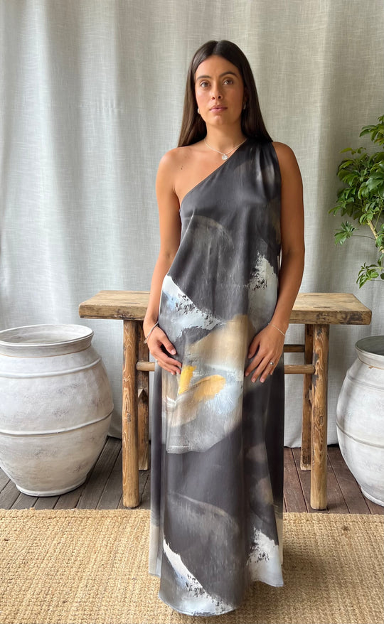 Athena Maxi Dress Dark and Stormy