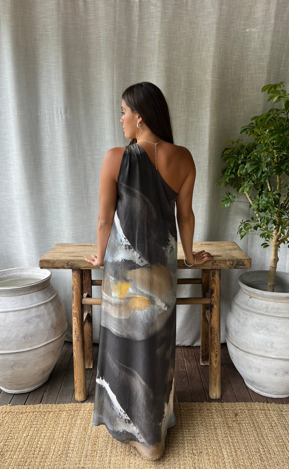 Athena Maxi Dress Dark and Stormy