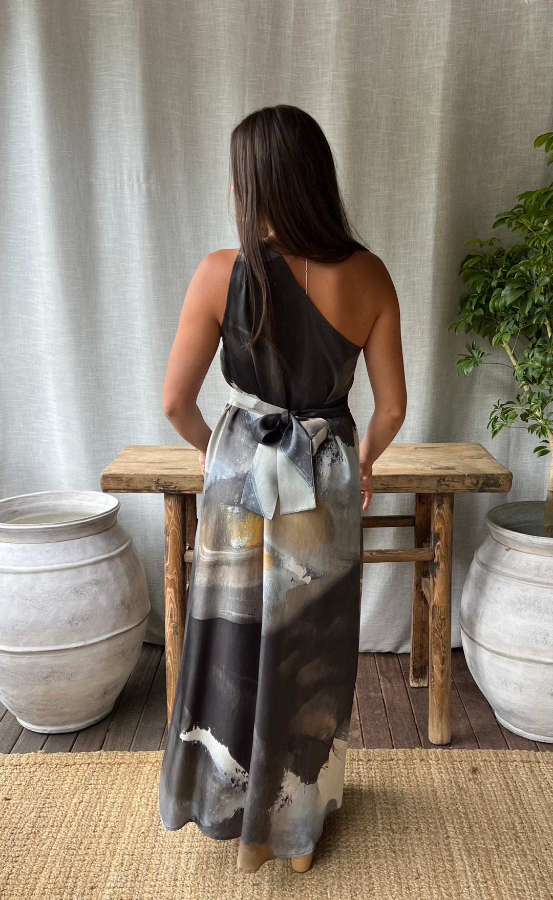 Athena Maxi Dress Dark and Stormy