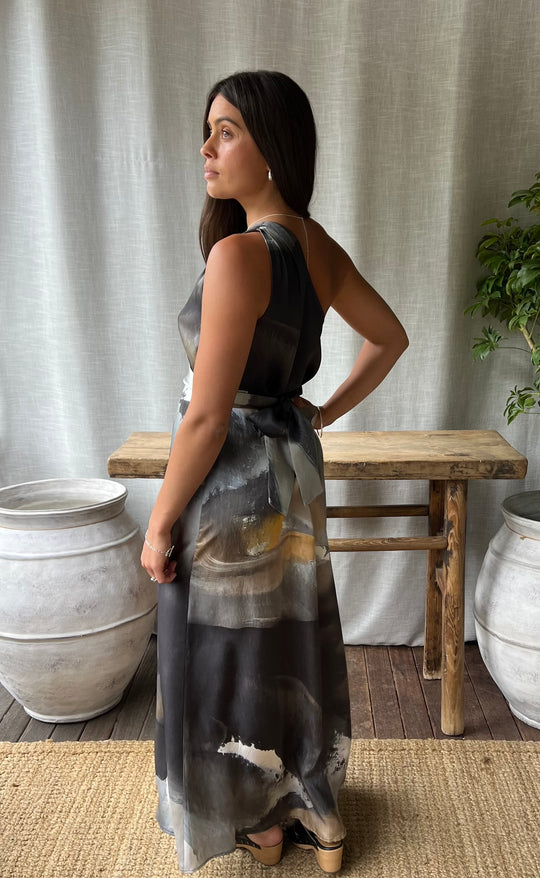 Athena Maxi Dress Dark and Stormy