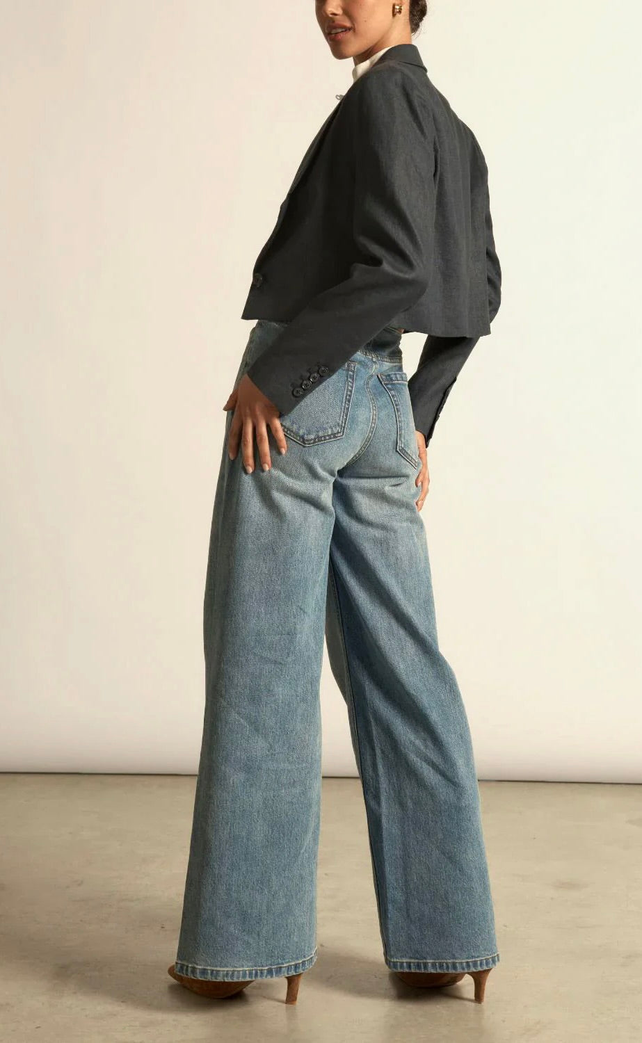 Aura Jean Mid Denim