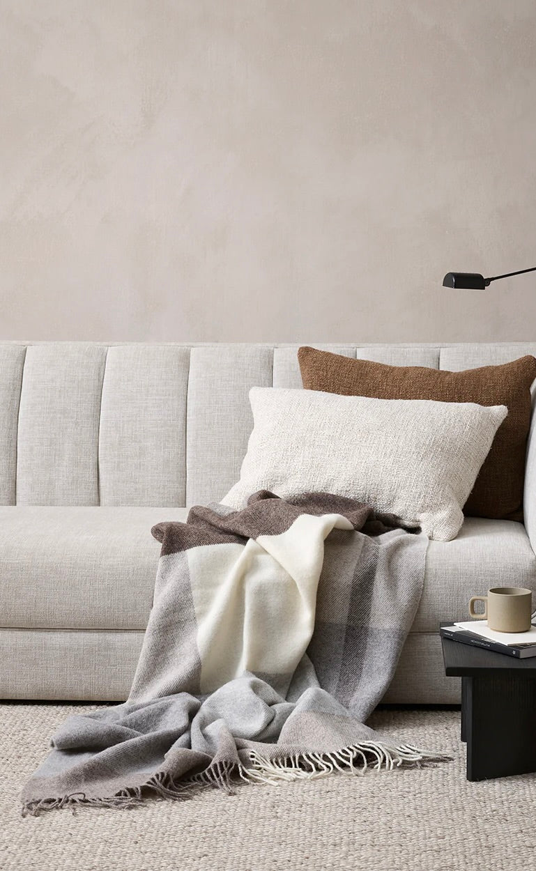 Brunswick Throw Fawn - 100% NZ Wool