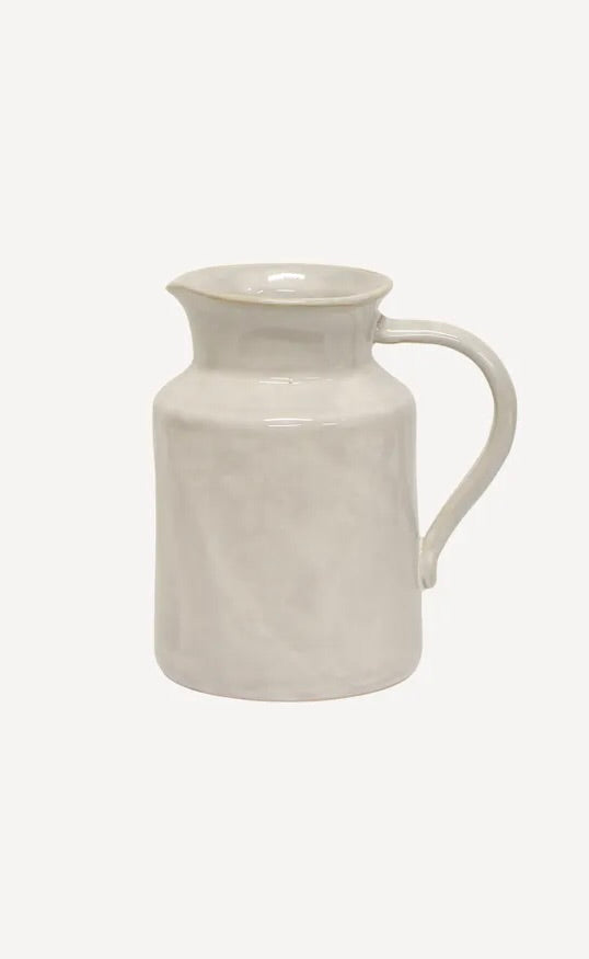 French Rustic White Small Pitcher