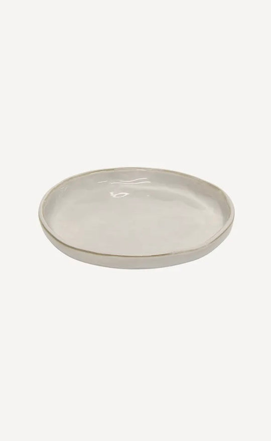French Rustic White Side Plate
