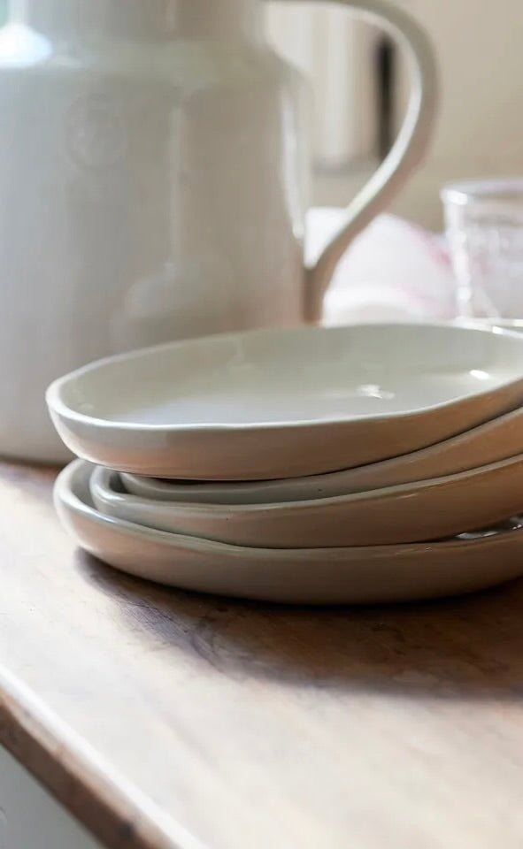 French Rustic White Side Plate