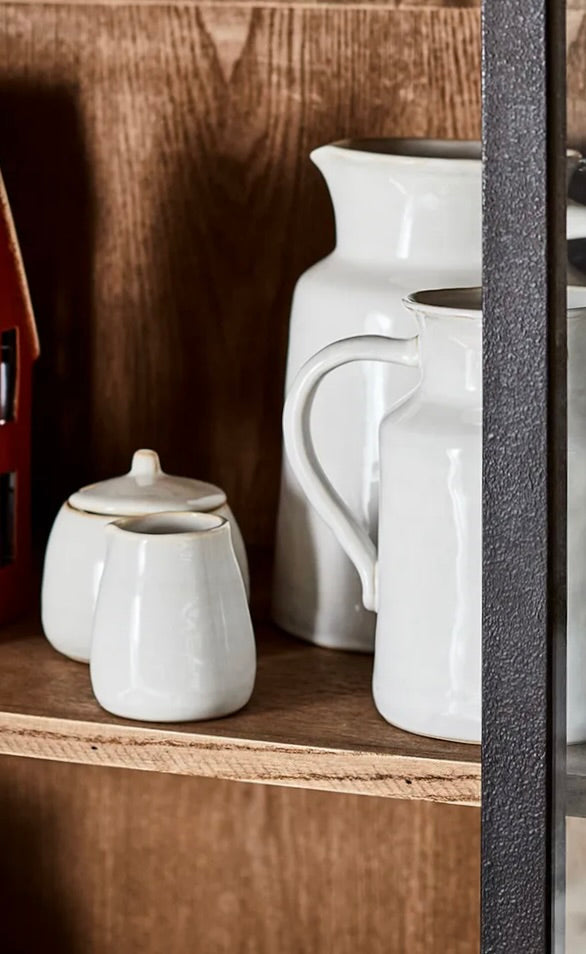 French Rustic White Creamer
