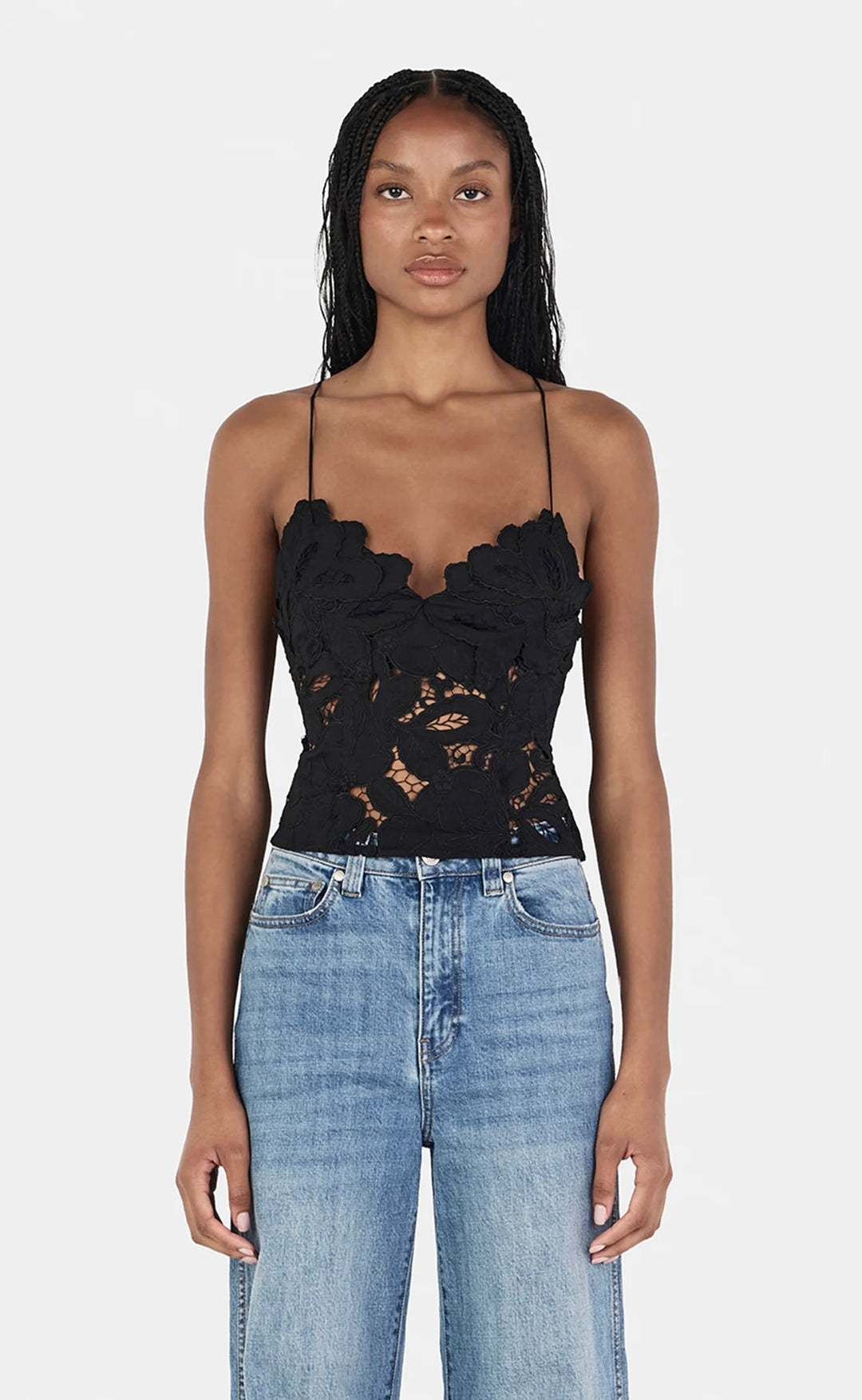 Bailey Lace Top Black