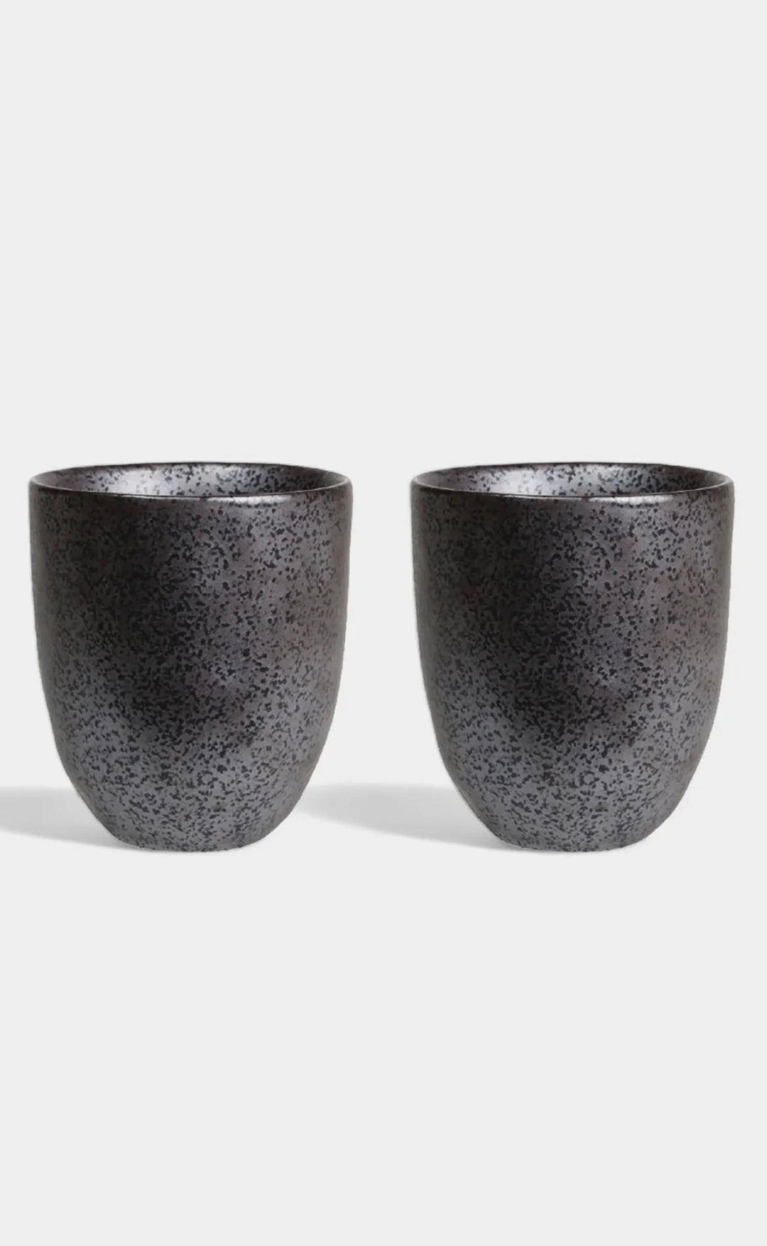 Latte Cup Black Earth Set of 2