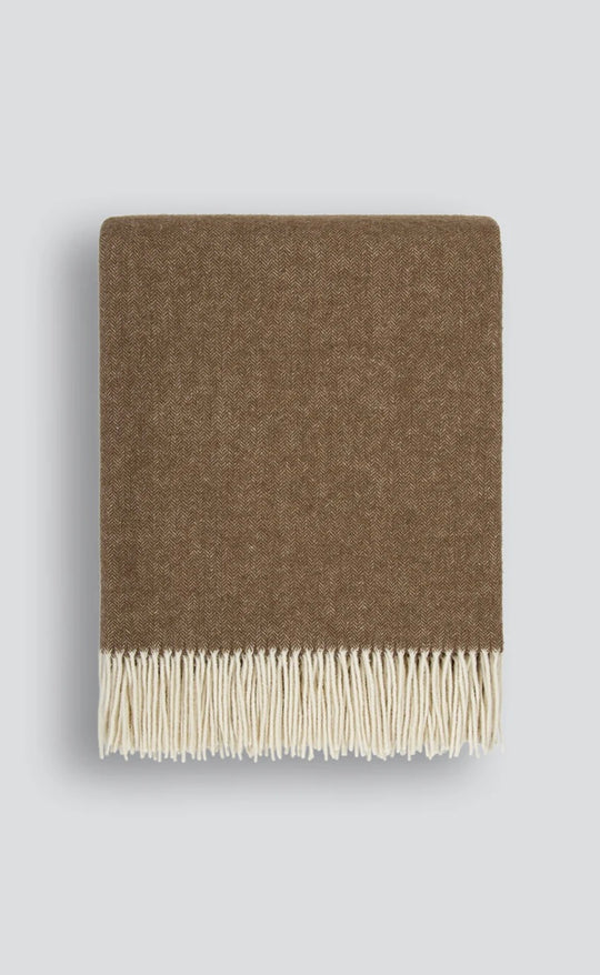 Mosman Throw Coffee - 100% Merino