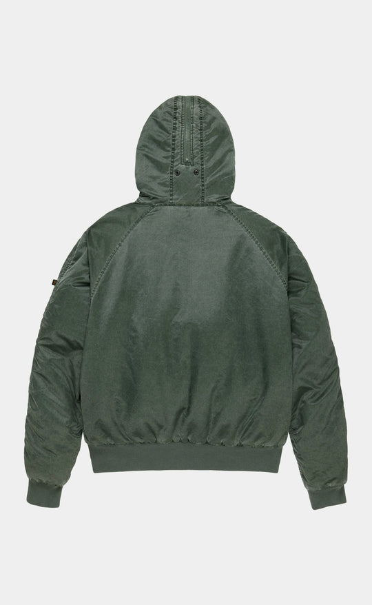 N-2b Heritage Fit Parka Battlewash Deep Forest