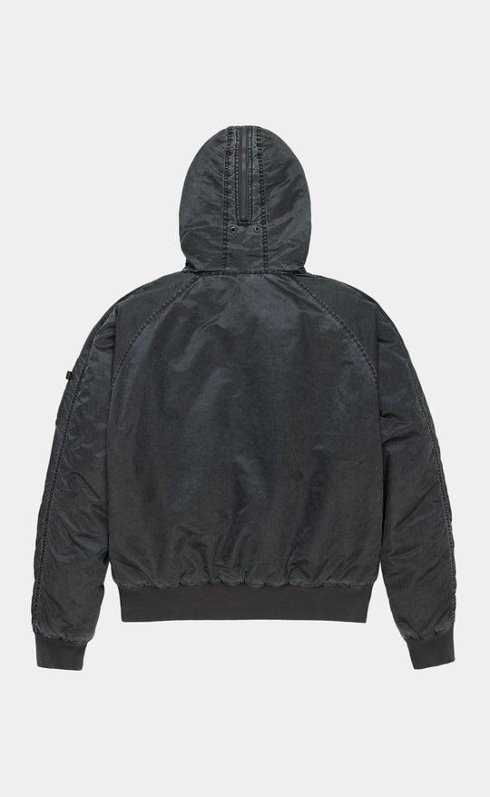 N-2b Heritage Fit Parka Battlewash Black
