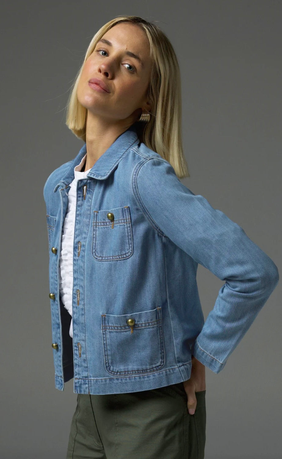 Pallable Jacket Light Washed Denim