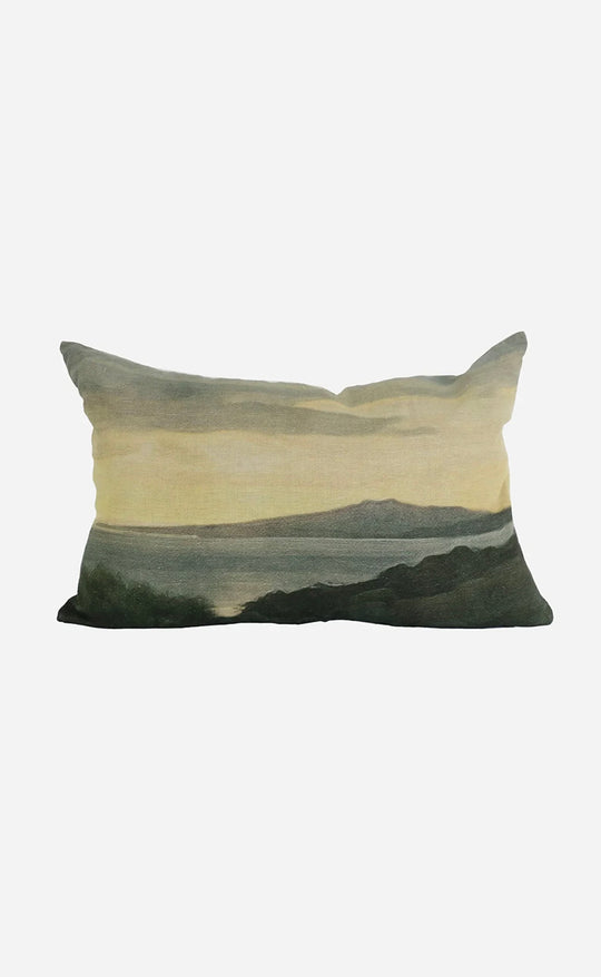 Island at Dusk Lumbar Cushion Cover
