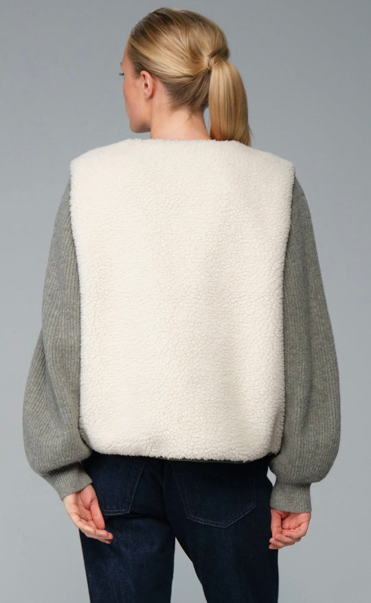 Saia Sherpa Vest Eggnog