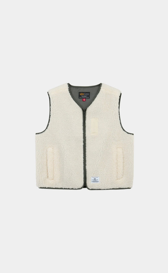Saia Sherpa Vest Eggnog