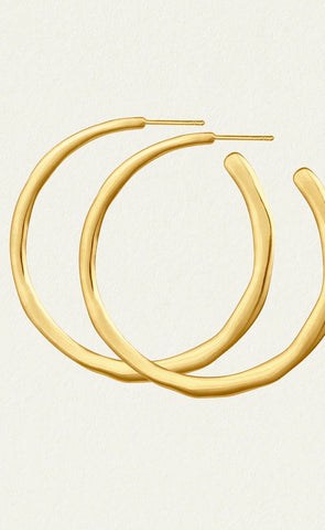 Circle Hoop Earrings Gold