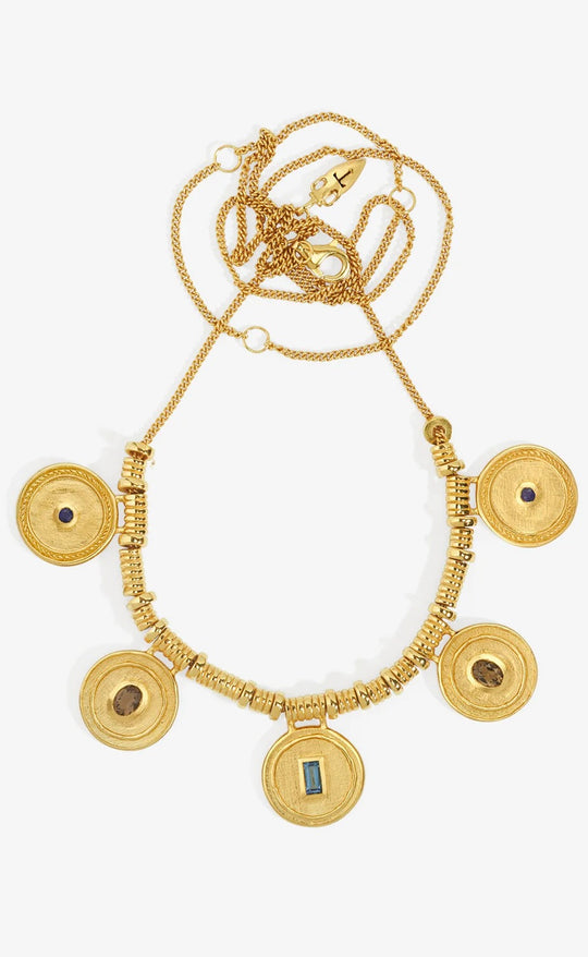 Denarri Statement Necklace Gold Vermeil