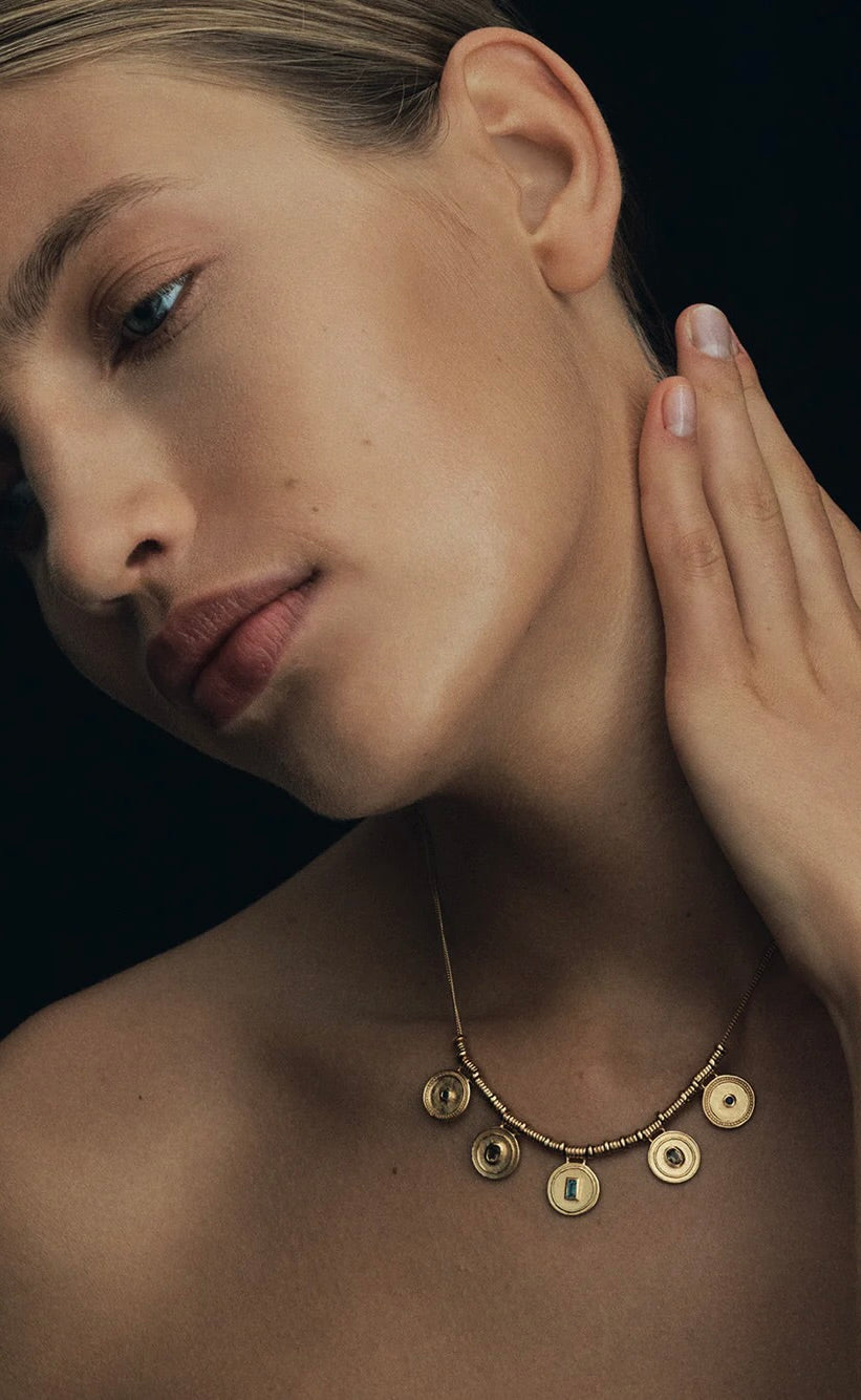 Denarri Statement Necklace Gold Vermeil