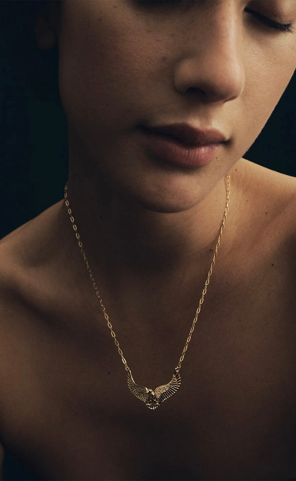 Eagle Necklace Gold